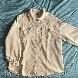 Beige corduroy shirt